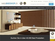 Tablet Screenshot of nettobadshop.ch